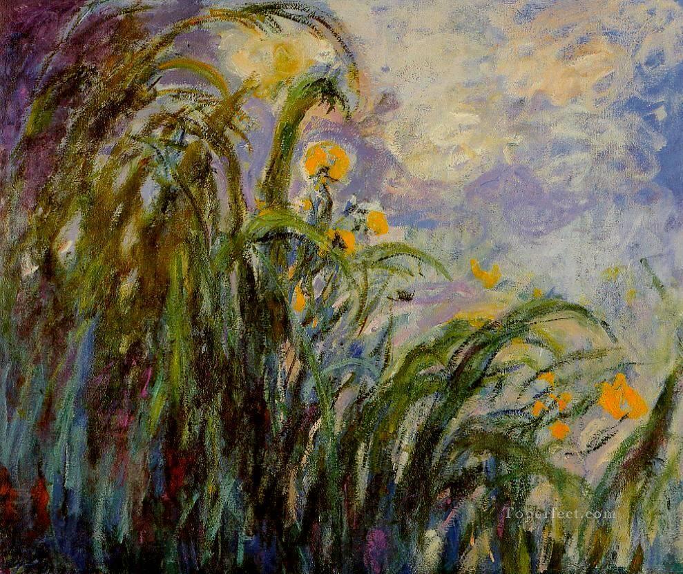 Yellow Irises Claude Monet Oil Paintings